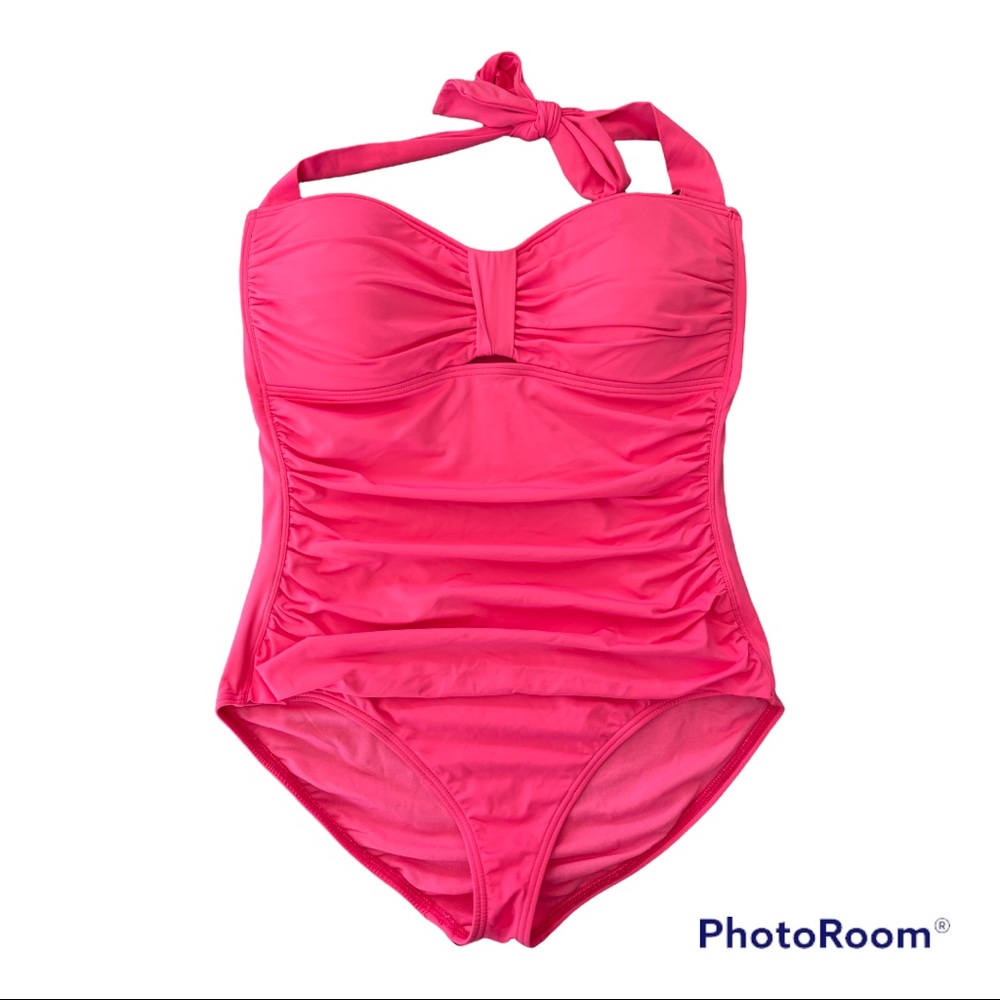 Tommy Bahama Bright Pink One Piece Swimsuit Size 14